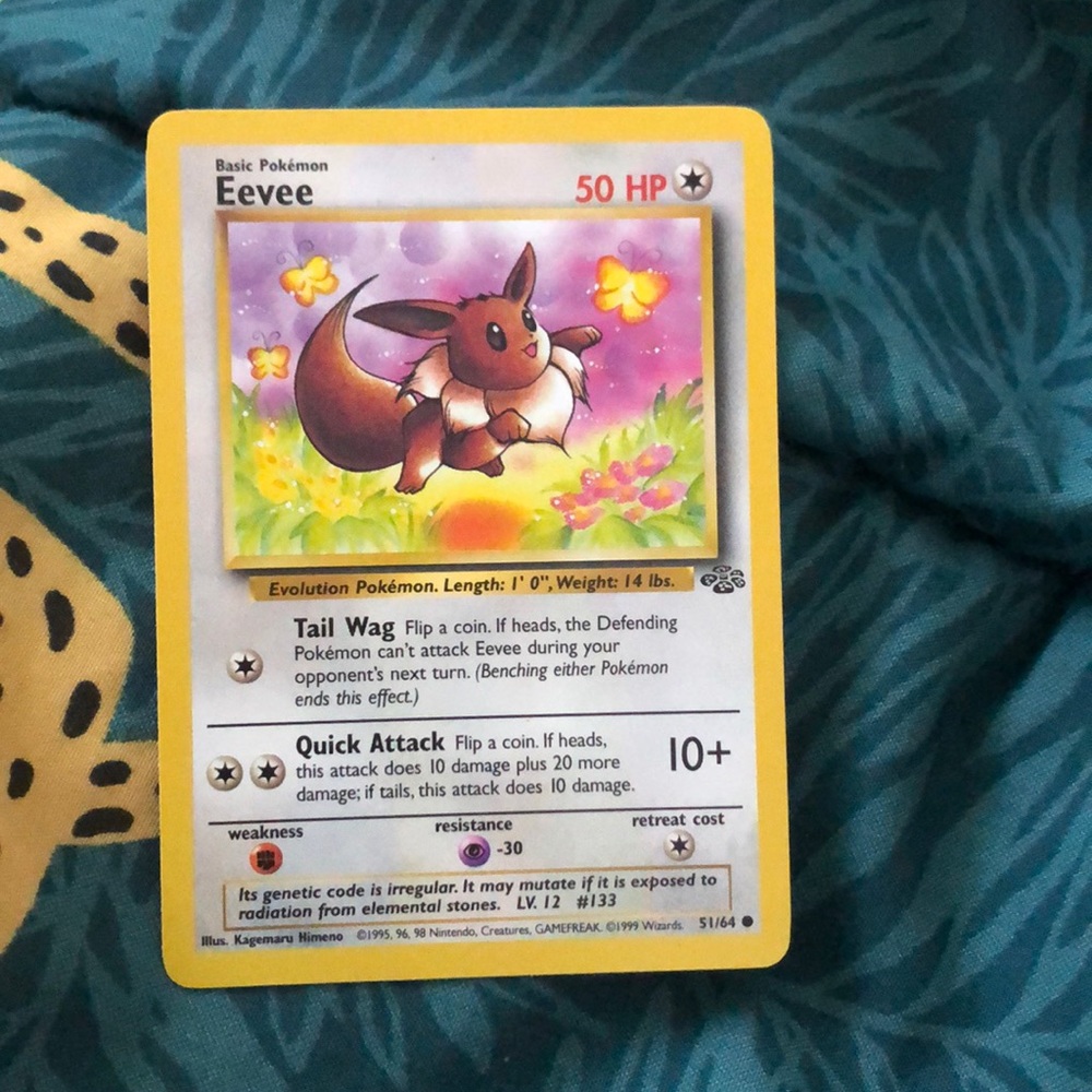 Eevee original pokemon card